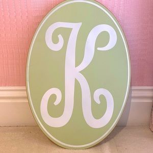Pottery Barn Teen - Wood sign letter initial K